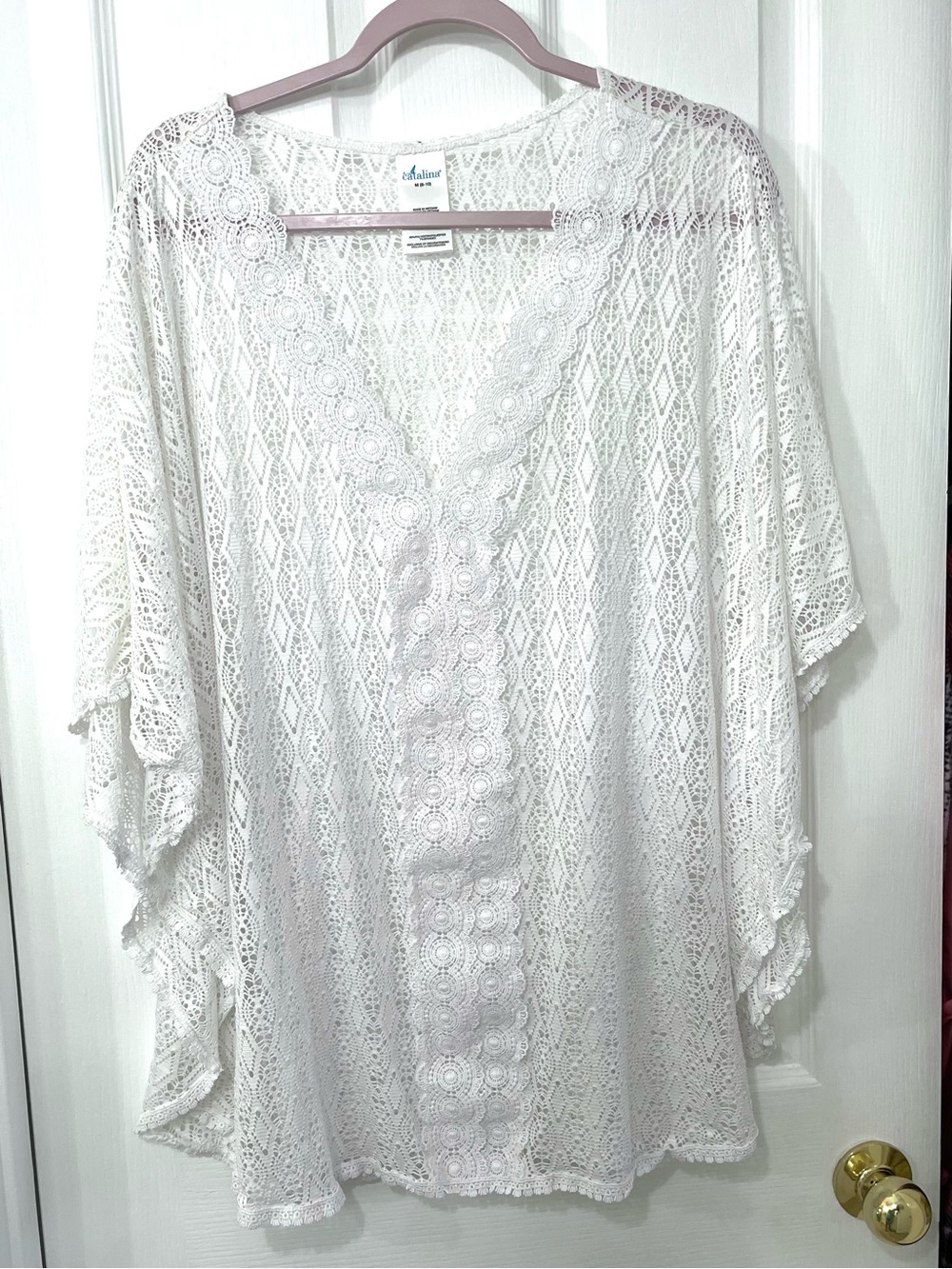 Catalina White Lace Swim Coverup